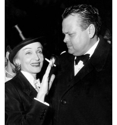 Marlene Dietrich and Orson Welles Photo Print