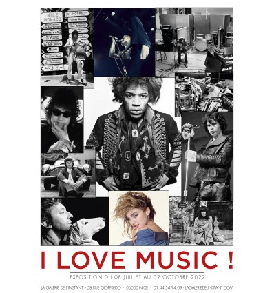 Affiche exposition I love Music