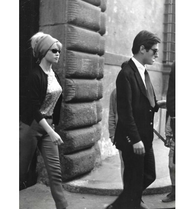 Tirage Photo Brigitte Bardot et Samy Frey