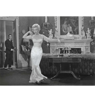 Marilyn Monroe et Laurence Olivier sur le tournage du film “The Prince and the Showgirl”