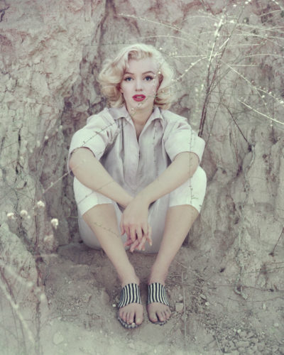 MARILYN MONROE, THE ROCK SITTING LOS ANGELES, 1953