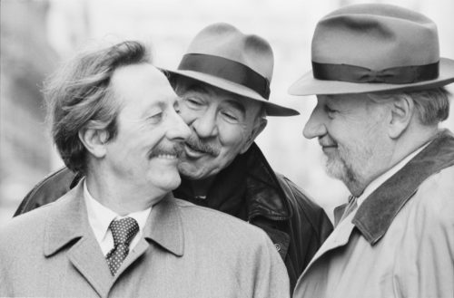 Jean Rochefort, Jean-Pierre Marielle et Philippe Noiret, Paris, 1996 (©LUC ROUX/GETTY - LA GALERIE DE L’INSTANT)