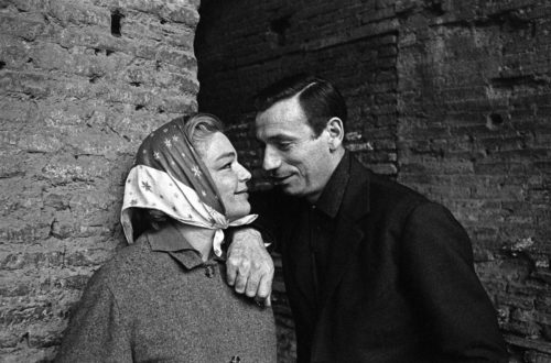 Simone Signoret et Yves Montand, Rome, 1956