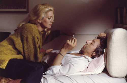 GEORGES PIERRE avec Serge Gainsbourg sur le tournage de «Je vous aime» de Claude Berri, 1980