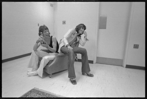 ETHAN RUSSELL avec Keith Richards, Rolling Stones U.S. Tour, 1972