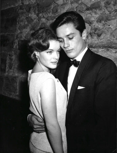 Tirage vintage Romy Schneider et Alain Delon, 1961