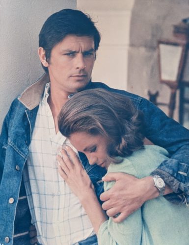 Tirage vintage Romy Schneider et Alain Delon, sur le tournage du film “La Piscine”, Ramatuelle, 1968